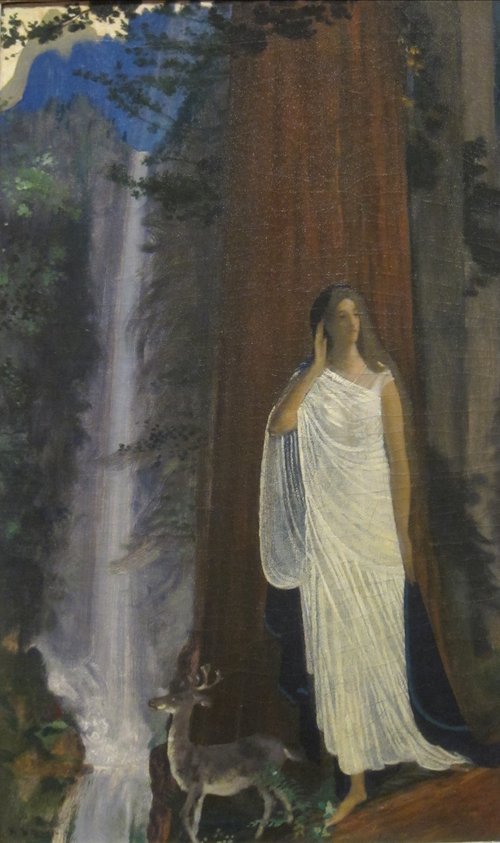 Silence, Waterfall and Forest, 1950, Arthur Bowen Davies