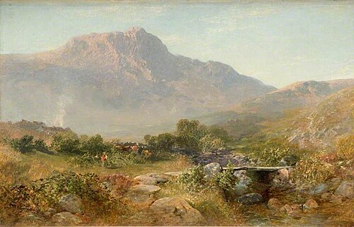 Capel Curig, Snowdonia, 1855, Alfred William Hunt