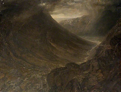 Wasdale Head from Styhead Pass, Cumbria, 1854, Alfred William Hunt