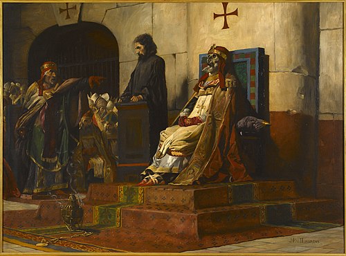 Le jugement du pape Formose, 1870, Jean-Paul Laurens
