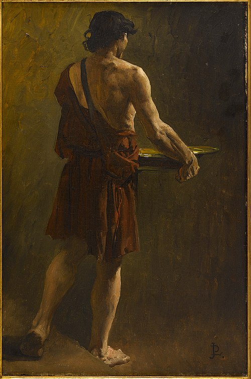 Récits des temps mérovingiens : un esclave, 1883, Jean-Paul Laurens