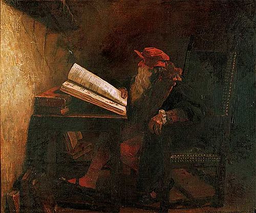 Faust assis, , Jean-Paul Laurens