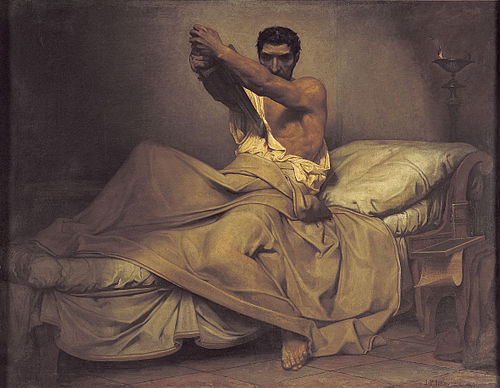 La Mort de Caton d'Utique, 1863, Jean-Paul Laurens