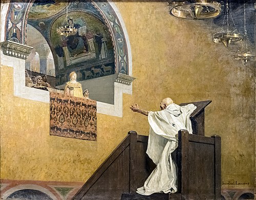 Saint Jean Chrysostome et l'Impératrice Eudoxie, 1893, Jean-Paul Laurens