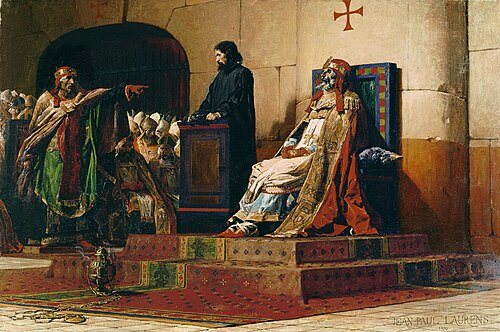 Le Pape Formose et Étienne VII, 1870, Jean-Paul Laurens