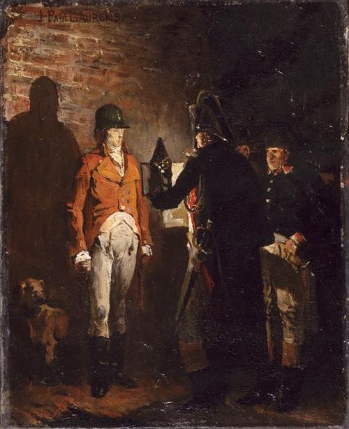 Le duc d'Enghien dans les fosses de Vincennes, 1873, Jean-Paul Laurens