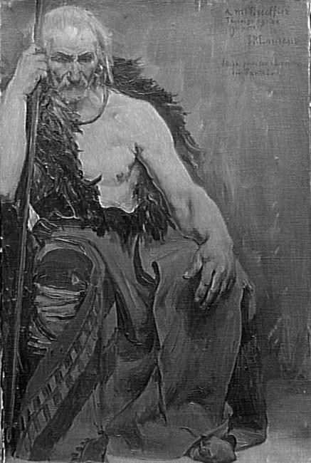 Etude d'homme assis, 1850, Jean-Paul Laurens