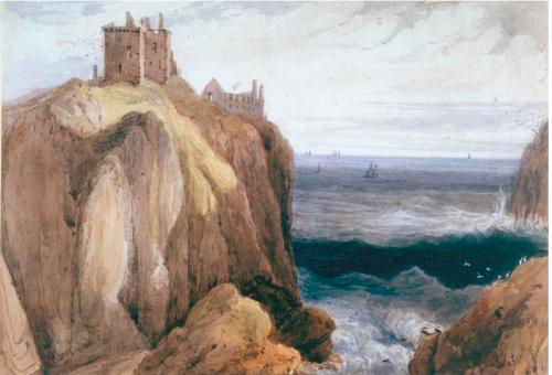 William Daniell - Dunnottar Castle, Kincardineshire, 1822, William Daniell