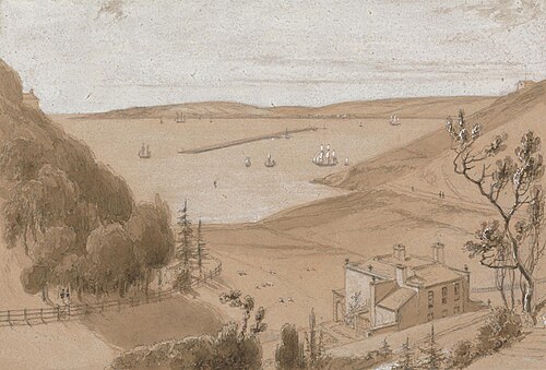 Bovisand, near Plymouth, 1813, William Daniell