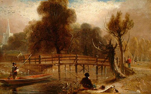 Dunford Bridge, 1828, William Daniell