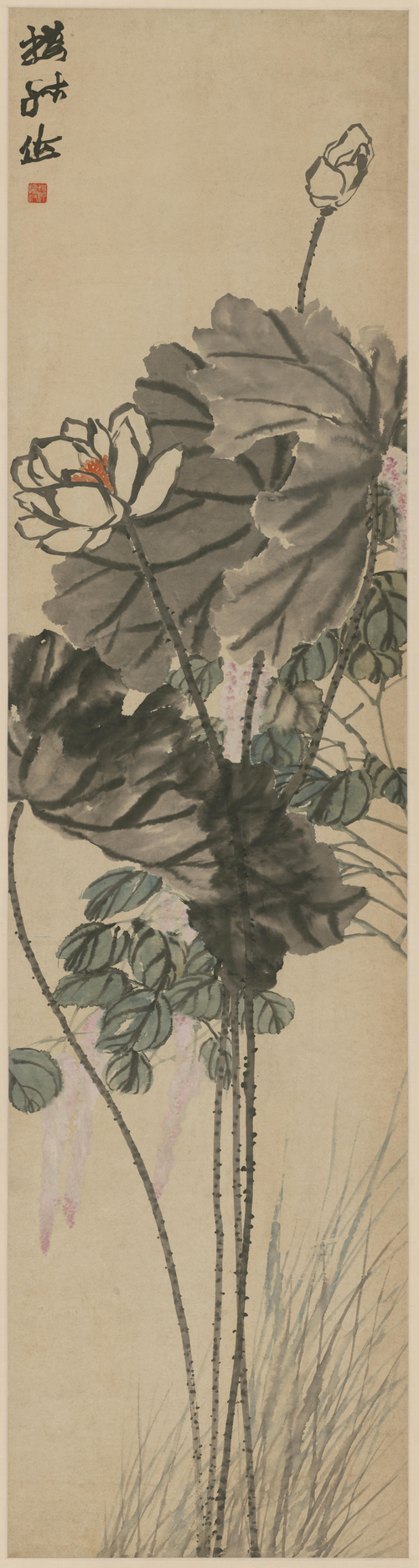 赵之谦花卉条屏, , Zhao Zhiqian