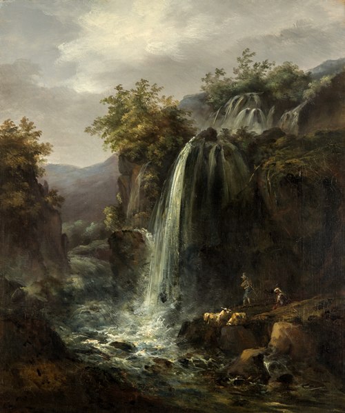 Waterfall, 1860, Carl Johan Fahlcrantz