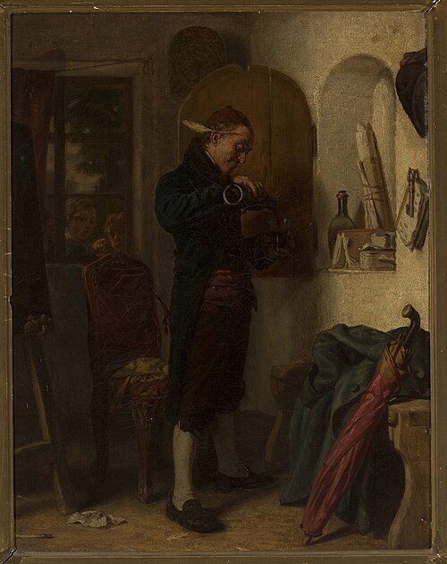 Glass of wine, 1859, Leopold Loeffler