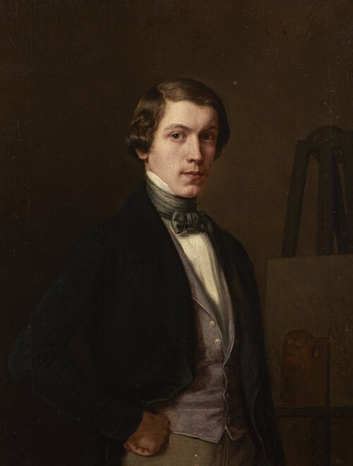 Autoportrait, 1847, Leopold Loeffler