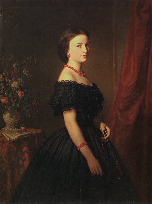 Porträt der Marii Sawiczewskiej, 1861, Leopold Loeffler