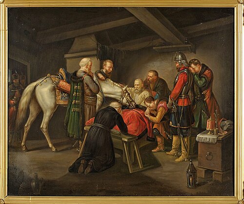 The Death of Czarniecki, 1860, Leopold Loeffler