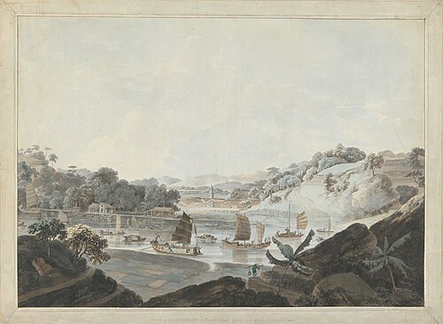 View of Some-Cheon on French Island, 1793, Thomas Daniell