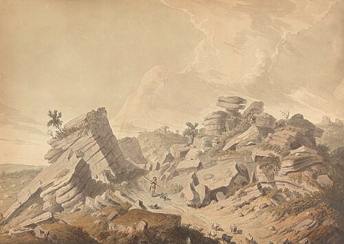 Brimham Crags, 1780, Thomas Daniell