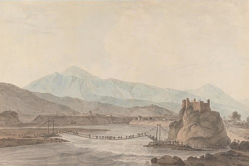 The Rope Bridge at Srinaga, , Thomas Daniell