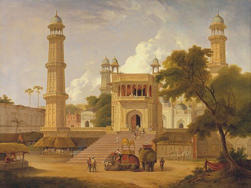 Mosque of Abo-ul-Nabi, Muttra, 1827, Thomas Daniell