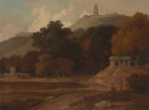 Hilly Landscape in India, 1820, Thomas Daniell