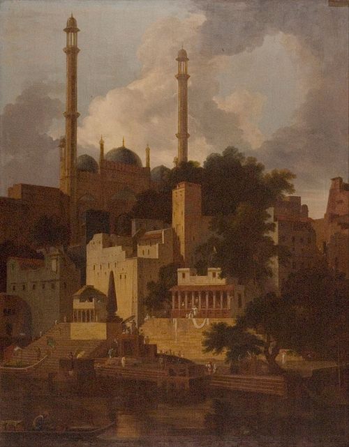 Aurangzeb's Mosque, 1750, Thomas Daniell