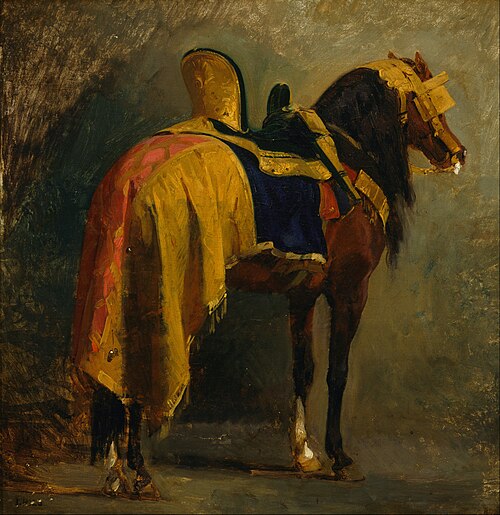 Cheval caparaçonné, 1860, Isidore Pils