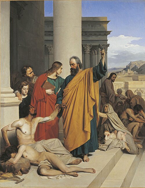 Saint Pierre guérissant un boiteux, 1838, Isidore Pils