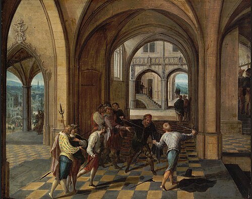 Fencing bout, 1600, Hendrik van Steenwijk I