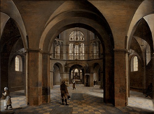 Interior of Aachen Cathedral, 1575, Hendrik van Steenwijk I