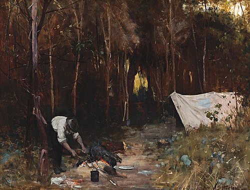 Settler's Camp, 1888, Arthur Streeton