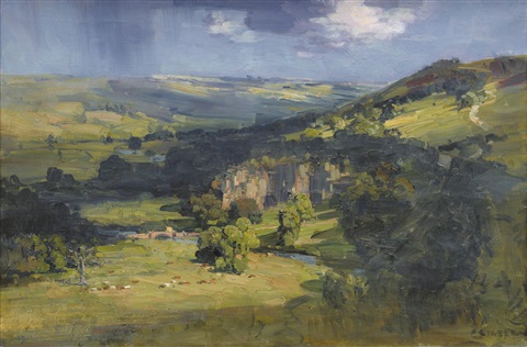 The Valley of Sir Richard Arkwright (1911), 1911, Arthur Streeton