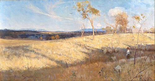 Golden Summer, Eaglemont, 1889, Arthur Streeton