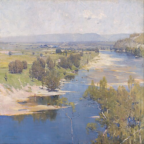 'The purple noon's transparent might', 1896, Arthur Streeton
