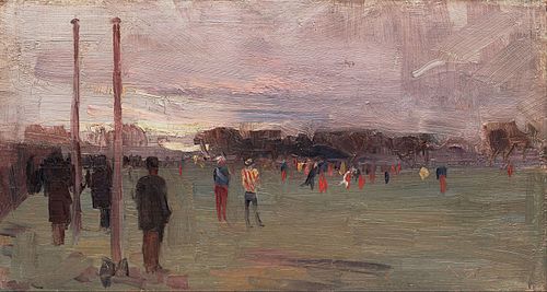 The national game, 1889, Arthur Streeton