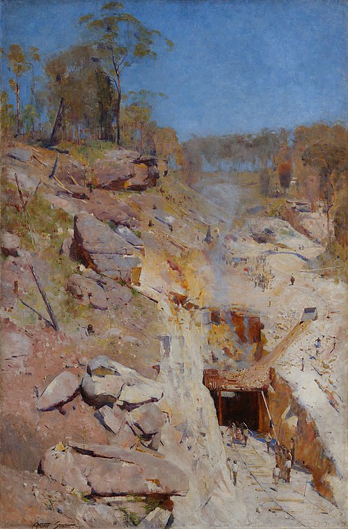 Fire's on, 1891, Arthur Streeton