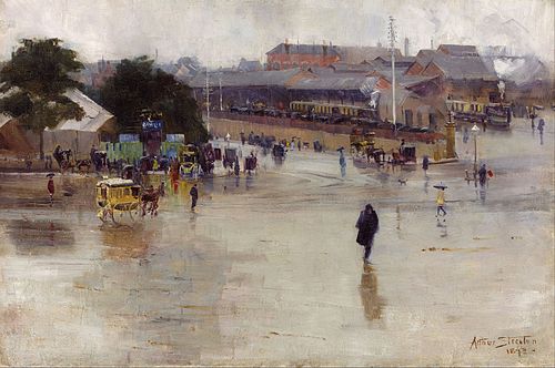 The railway station, Redfern, 1893, Arthur Streeton