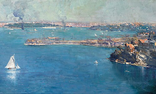 Sydney Harbour, 1907, Arthur Streeton