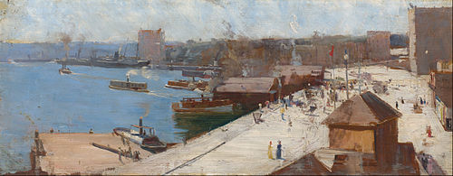 Circular Quay, 1892, Arthur Streeton