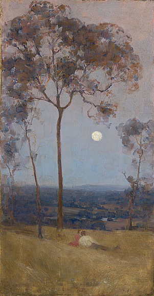 'Above us the great grave sky', 1890, Arthur Streeton