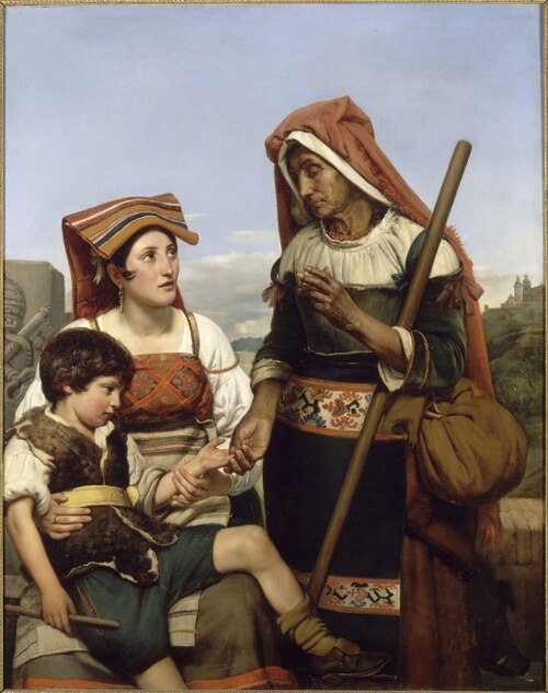 L'Enfance de Sixte-Quint, 1824, Jean Victor Schnetz