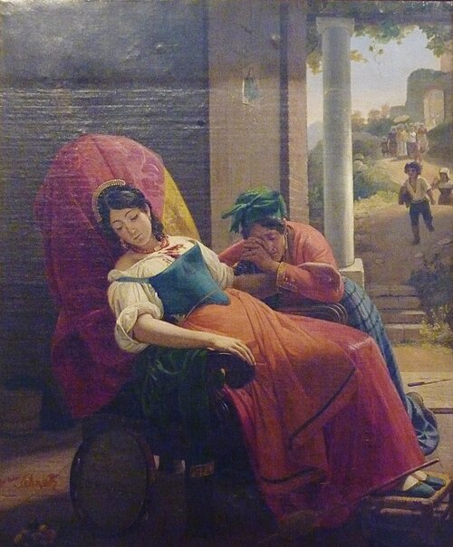 Femme assassinée, 1824, Jean Victor Schnetz