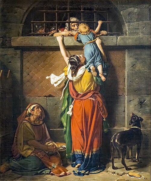 Les Adieux du consul Boetius à sa famille, 1826, Jean Victor Schnetz