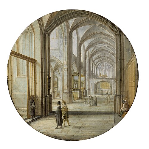 Cathedral interior, 1621, Hendrik van Steenwijk II
