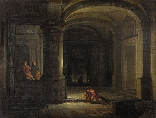The liberation of Saint Peter (acts 12: 7-8), 1635, Hendrik van Steenwijk II