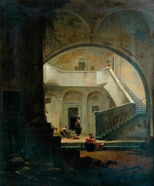 Figures in the Courtyard of a House, 1660, Thomas Wyck