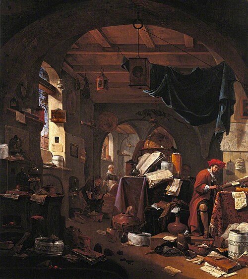 Interior with an Alchemist, , Thomas Wyck