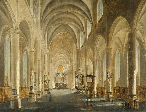 A Church Interior, , Thomas Wyck
