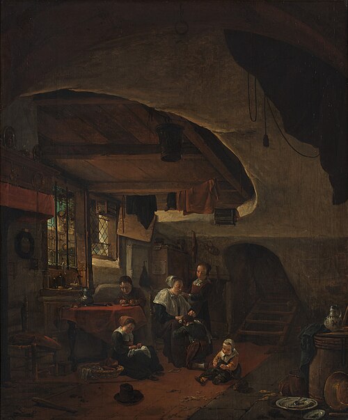 A rustic interior, 1654, Thomas Wyck