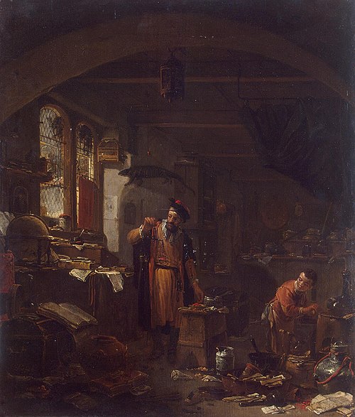 Un Alchimiste, 1650, Thomas Wyck